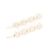 Picture of HAIR GRIPS BEADS FLOWER & PEARLS 7CM
